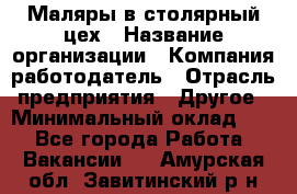 Маляры в столярный цех › Название организации ­ Компания-работодатель › Отрасль предприятия ­ Другое › Минимальный оклад ­ 1 - Все города Работа » Вакансии   . Амурская обл.,Завитинский р-н